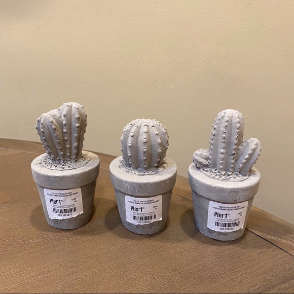 ❌SOLD❌ Pier 1 Imports | Set of 3 Mini Cactus Decor 🌵 - Picture 2 of 7